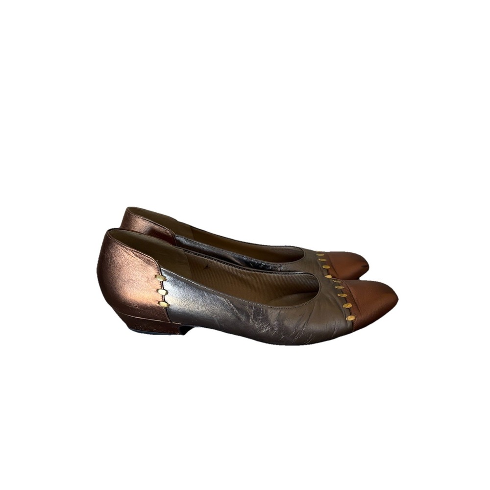Vintage Selby Leather Heels Women's Size 9 1/2 90s Y2K Retro Career Office Party